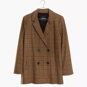 Caldwell Double-Breasted Blazer in Mandell Plaid
